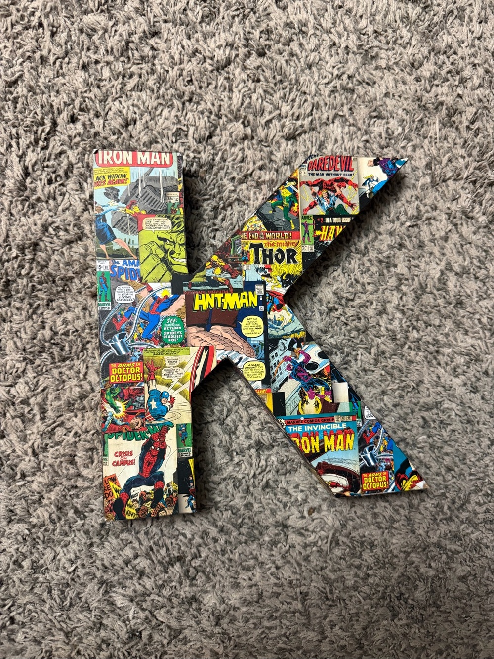Marvel Comic Letter K